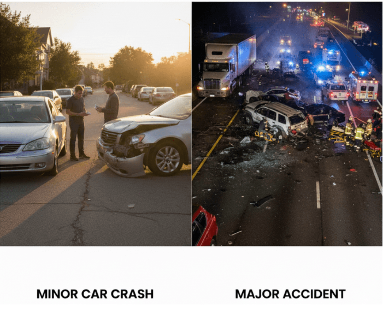 Minor Car Crash vs. Major Accident: Key Differences