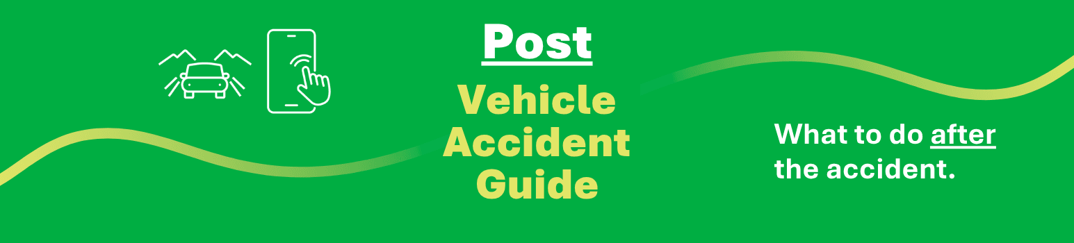 What to do after the accident has happened and you’ve left the accident scene. 