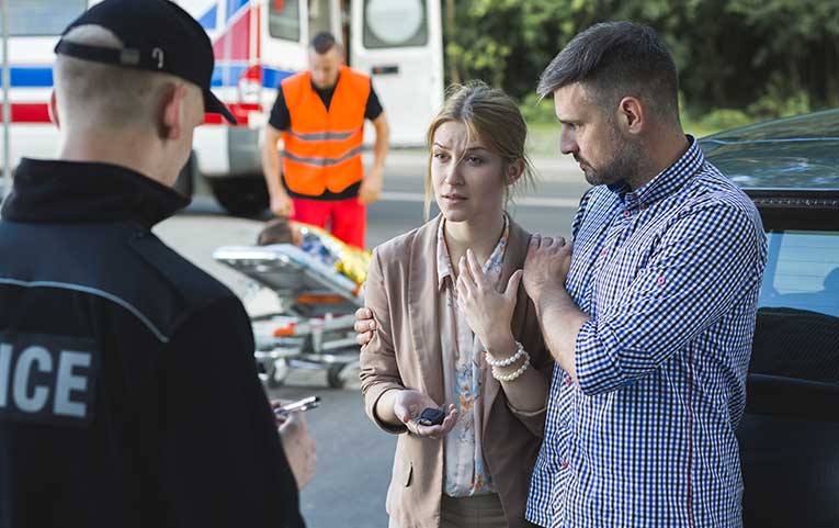 If the police attend the accident scene, they will assist by finding and interviewing witnesses.