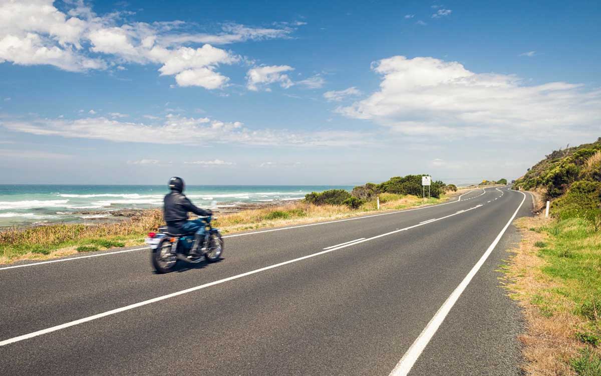 Overtaking a motorbike